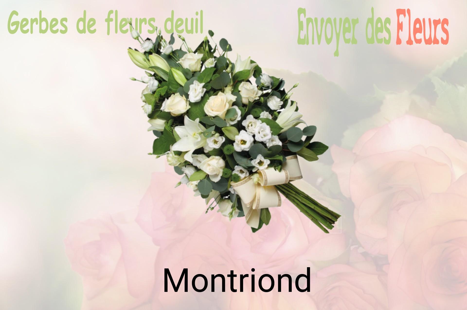 Gerbe de fleurs de deuil livrée à Montriond